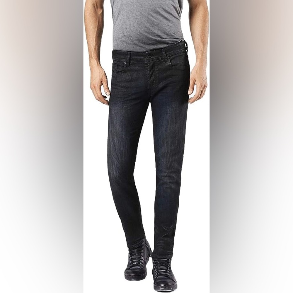Diesel Sleenker 0857D Slim Skinny Dark Wash Jeans - Stretch 29x32